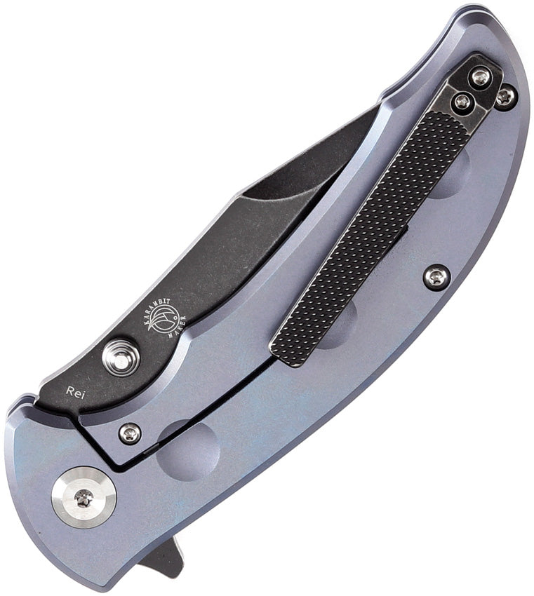 K1061A3 Kansept Rei Framelock Blue Ti