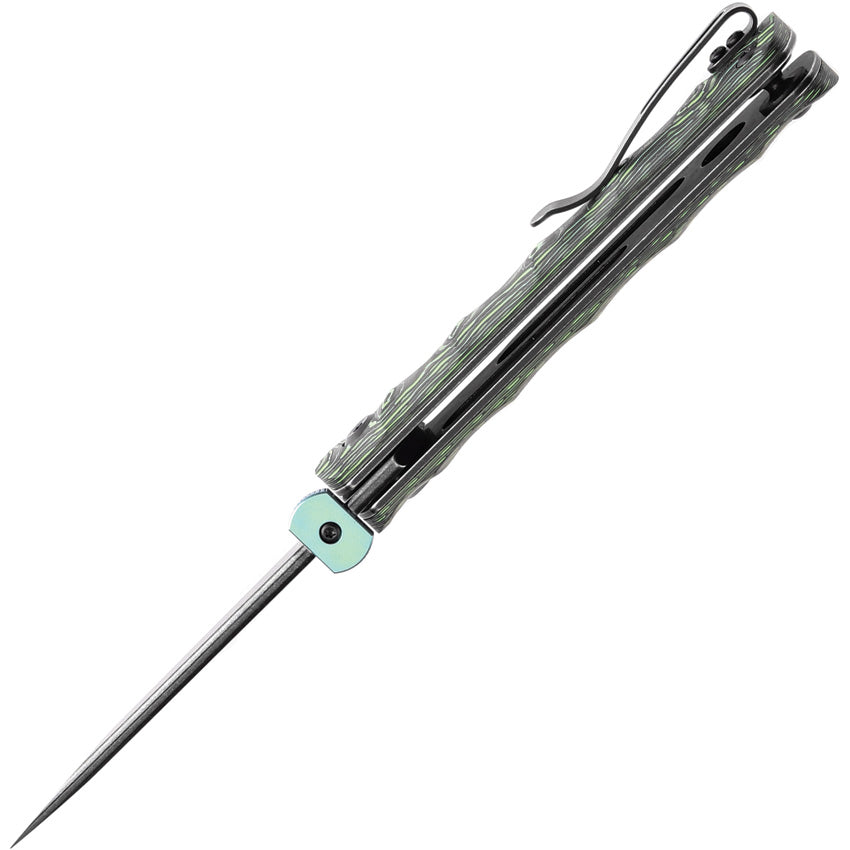 K1064A2 Kansept BTF Linerlock Green CF