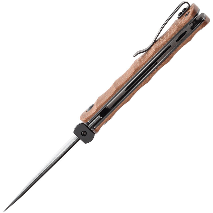 K1064A5 Kansept BTF Linerlock Brown Micarta
