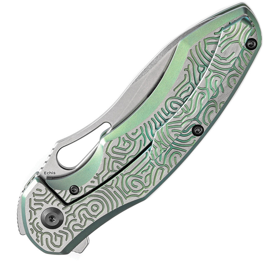 K1071A4 Kansept Echis Framelock Green
