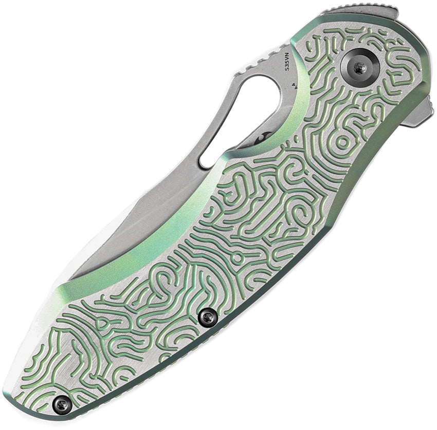 K1071A4 Kansept Echis Framelock Green