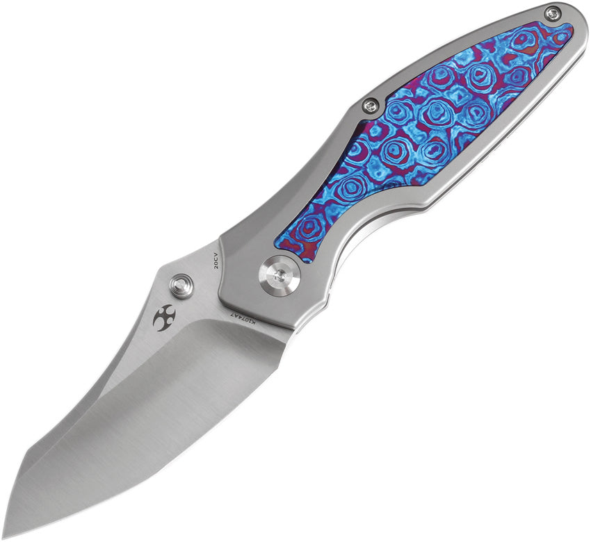 K1074A7 Kansept Baba Yaga Framelock Timascus