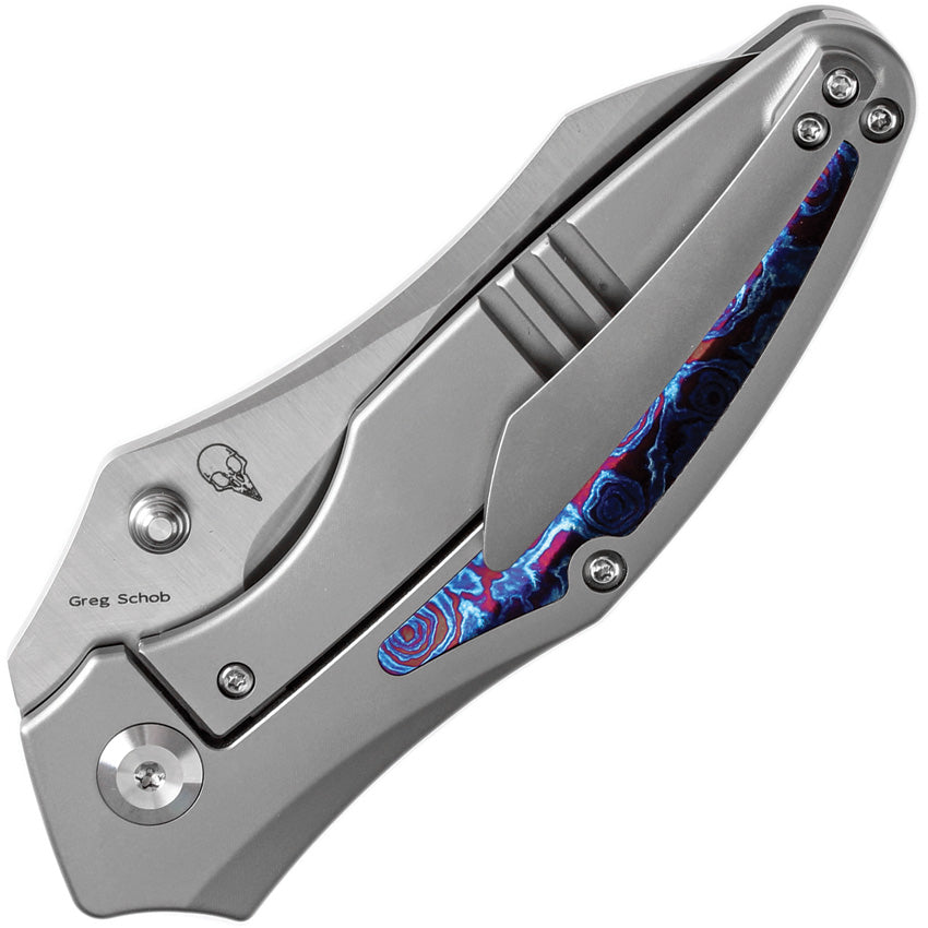 K1074A7 Kansept Baba Yaga Framelock Timascus