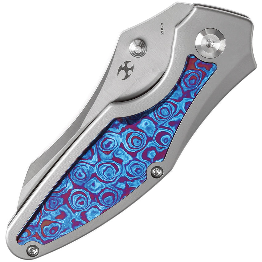K1074A7 Kansept Baba Yaga Framelock Timascus