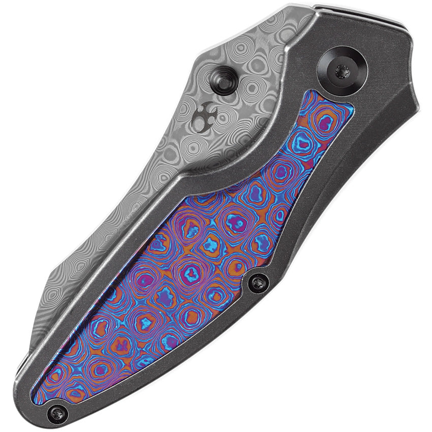 K1074A8 Kansept Baba Yaga Framelock Timascus