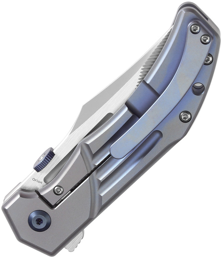 K1089A1 Kansept Orion Framelock Blue Ti