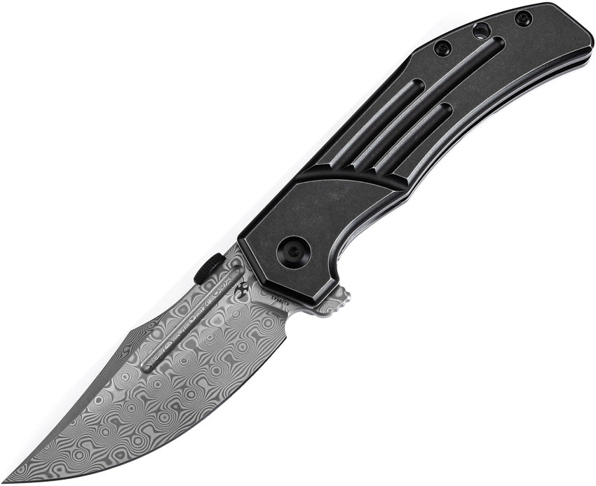 K1089A3 Kansept Orion Framelock BW Damascus