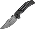 K1089A3 Kansept Orion Framelock BW Damascus
