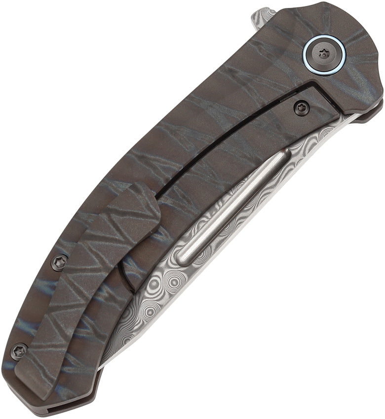 K1090A5 Kansept Hira Framelock Damascus