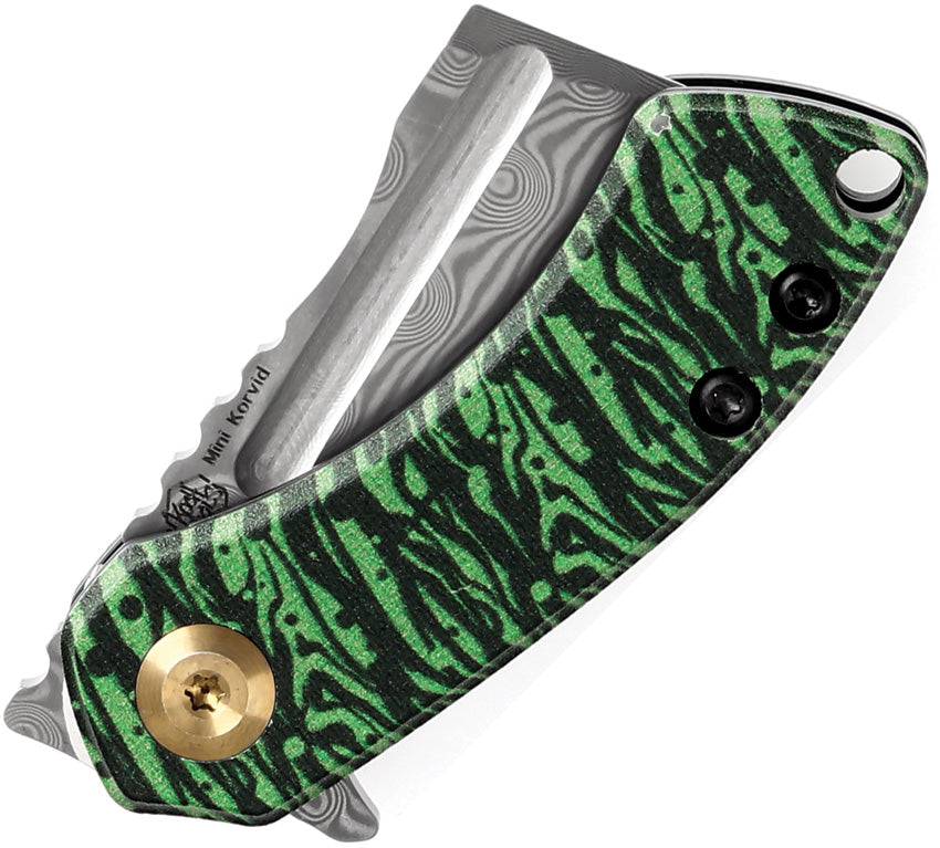 K3030A12 Mini Korvid Linerlock Green