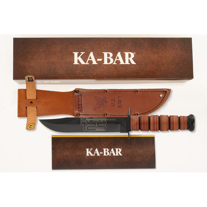 KA9227 125th Annv Navy Fixed Blade