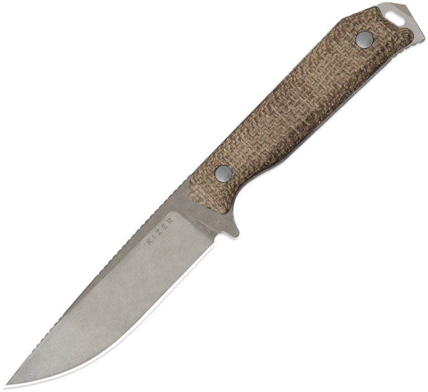 KI1045MD1 Kizer Begleiter Fixed Blade Burlap