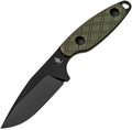 KI1064A1 Kizer Muskrat Fixed Blade Green