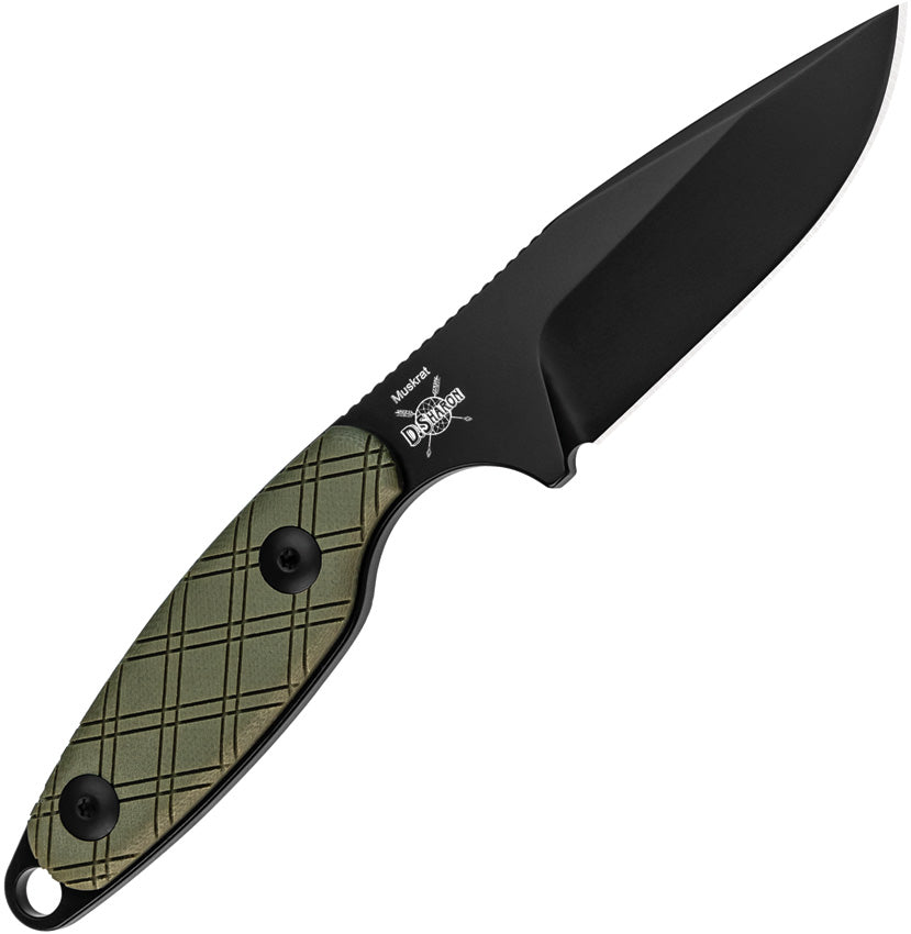 KI1064A1 Kizer Muskrat Fixed Blade Green