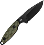KI1064A1 Kizer Muskrat Fixed Blade Green
