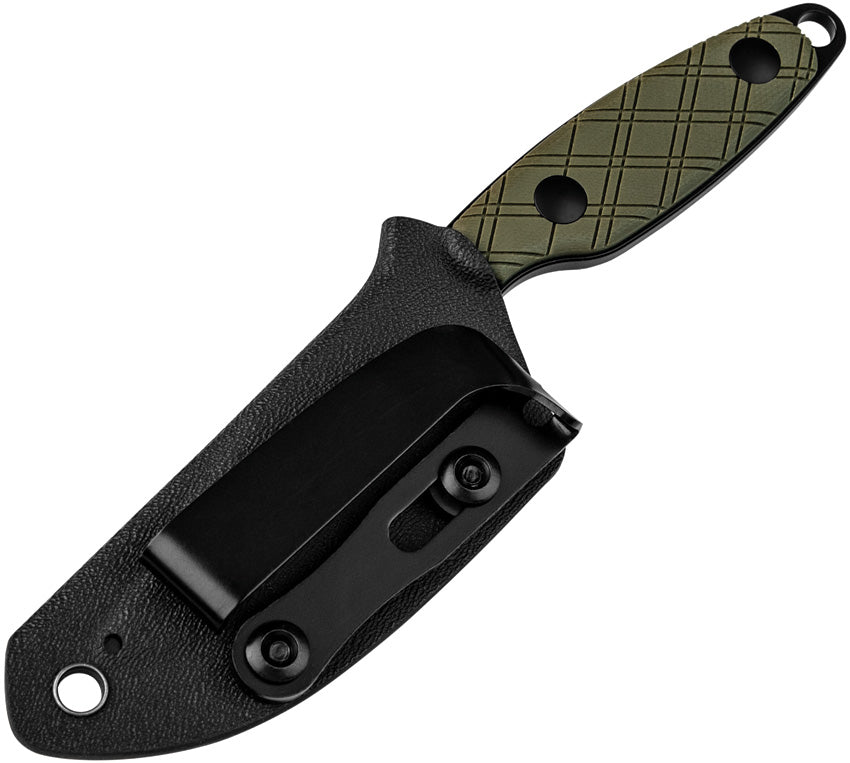 KI1064A1 Kizer Muskrat Fixed Blade Green