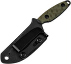 KI1064A1 Kizer Muskrat Fixed Blade Green