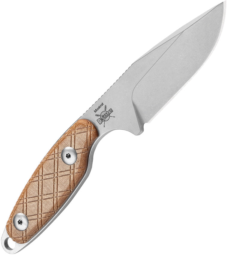 KI1064C1 Kizer Muskrat Fixed Blade Nat Mic