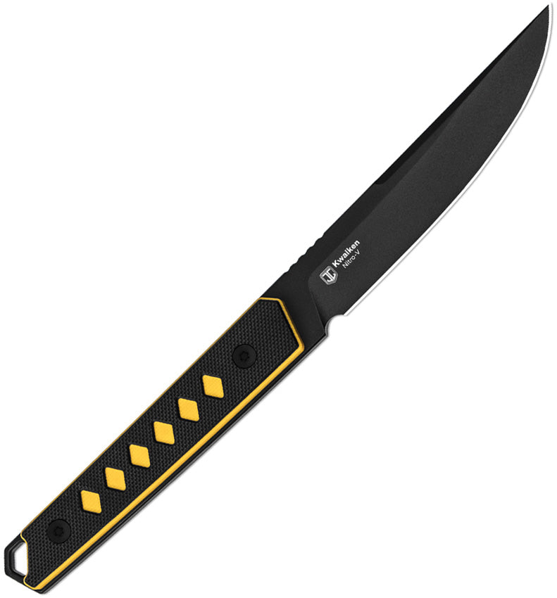 KI1066A3 Kizer Kwaiken Fixed Blade Black/Yel