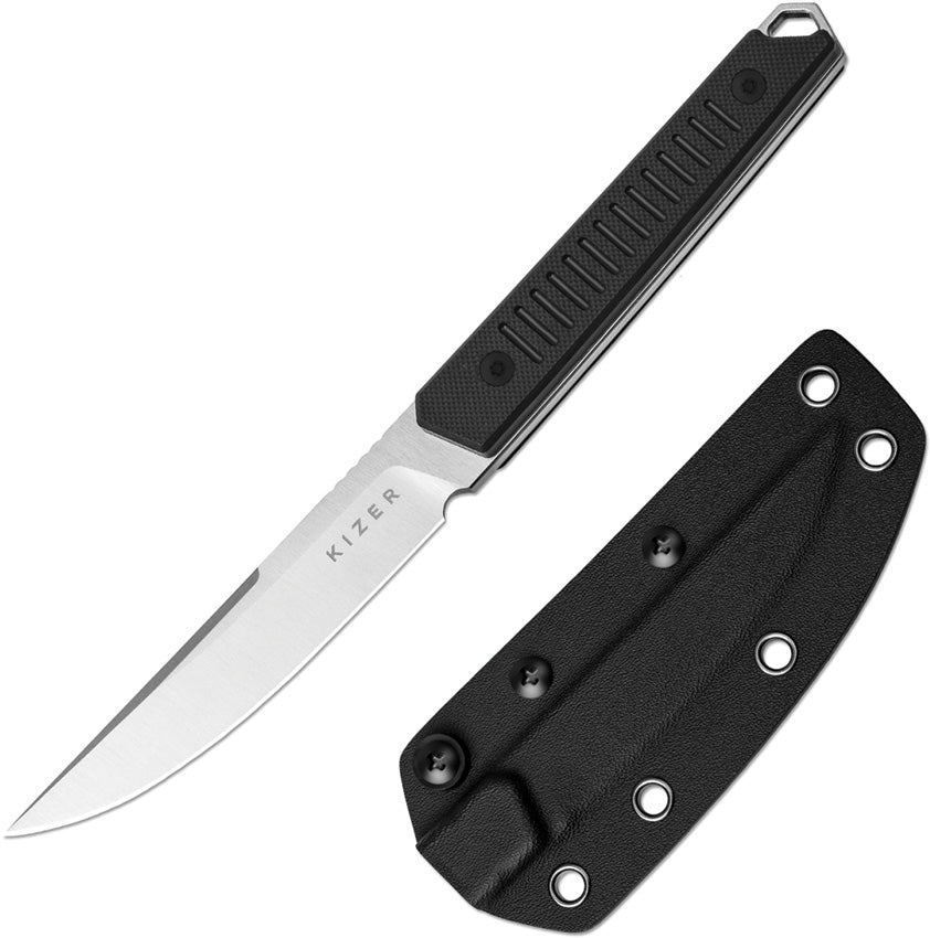 KI1066A4 Kizer Kwaiken Fixed Blade Black