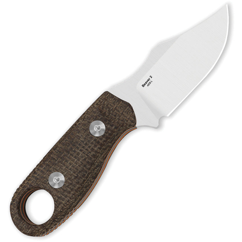 KI1078A4 Beaver Fixed Blade Micarta