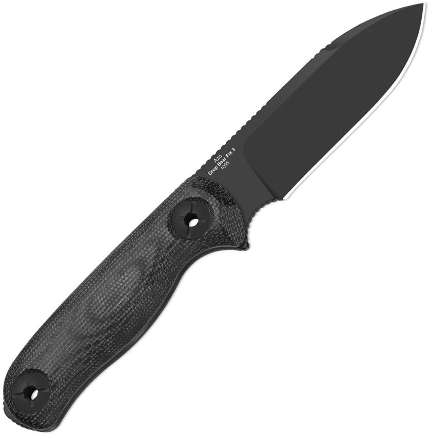 KI1101A3 Kizer Cutlery Drop Bear Fixed Blade Black
