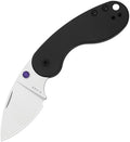 Kizer Microbe DSJ AirTi slip joint pocket knife with satin S35VN blade and black aluminum handle (KI2742DSJA1)