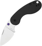 Kizer Microbe DSJ AirTi slip joint pocket knife with satin S35VN blade and black aluminum handle (KI2742DSJA1)