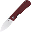 KI3525S1 Yorkie Linerlock Red Micarta