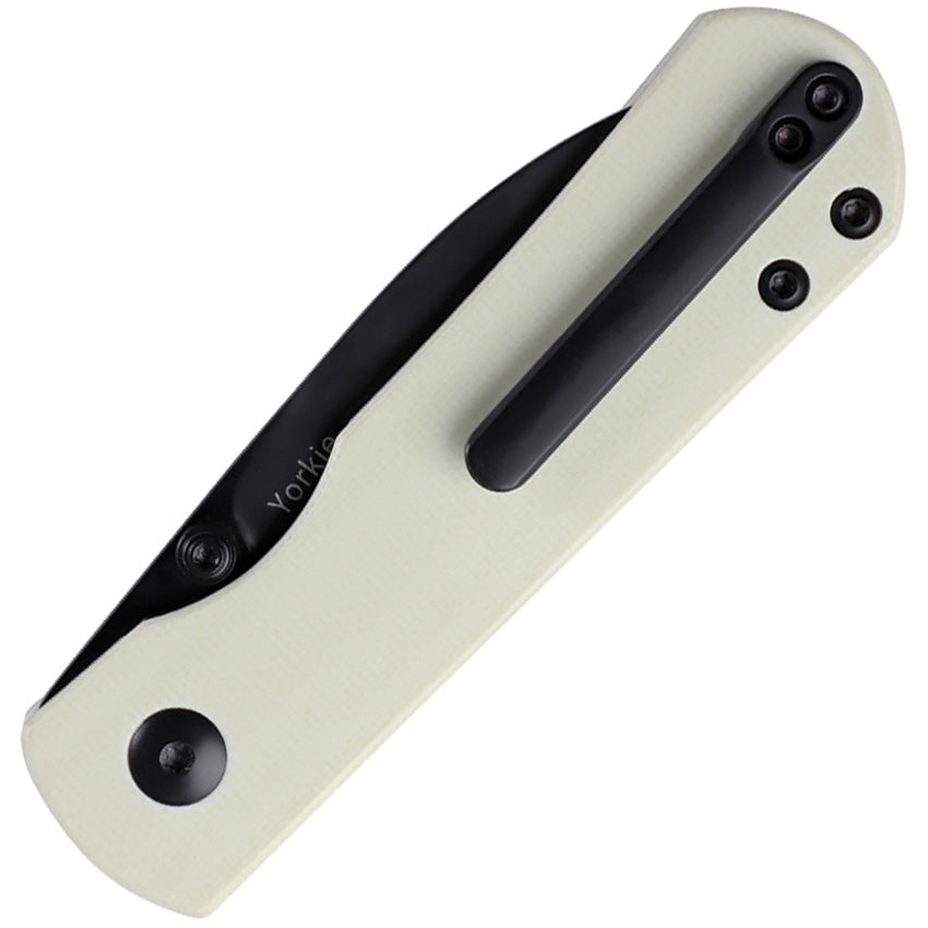 KI3525S2 Kizer Yorkie Linerlock White G10