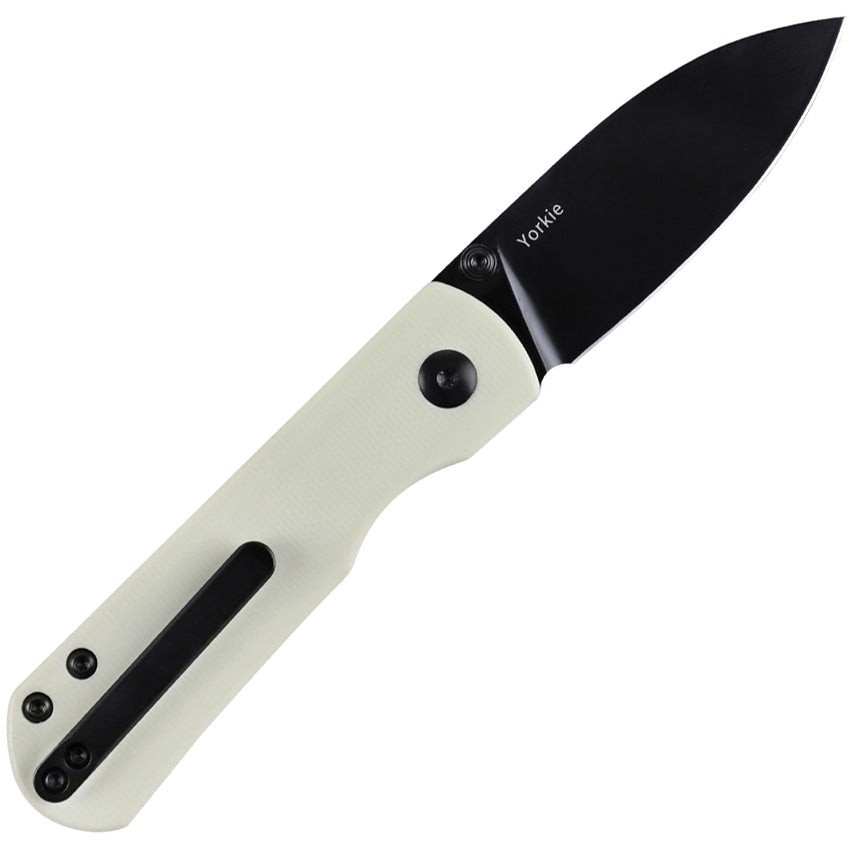 KI3525S2 Kizer Yorkie Linerlock White G10