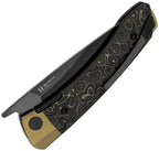 KI3663A3 Mini MoMo Linerlock CF Gold