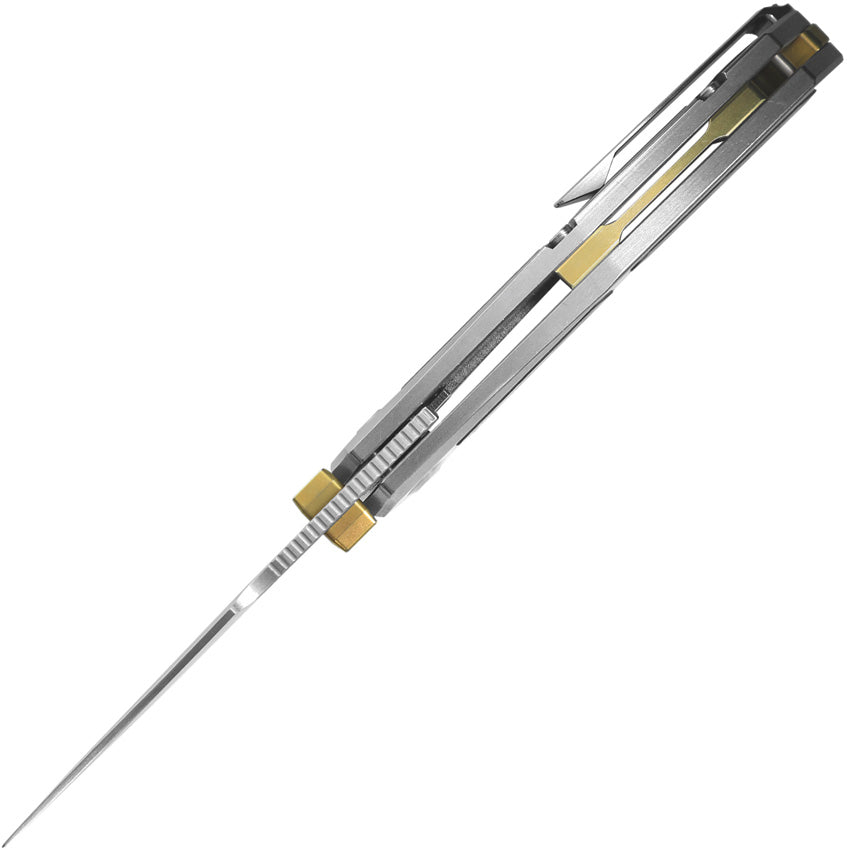 KI3694A4 Feweed Framelock Gold Camo