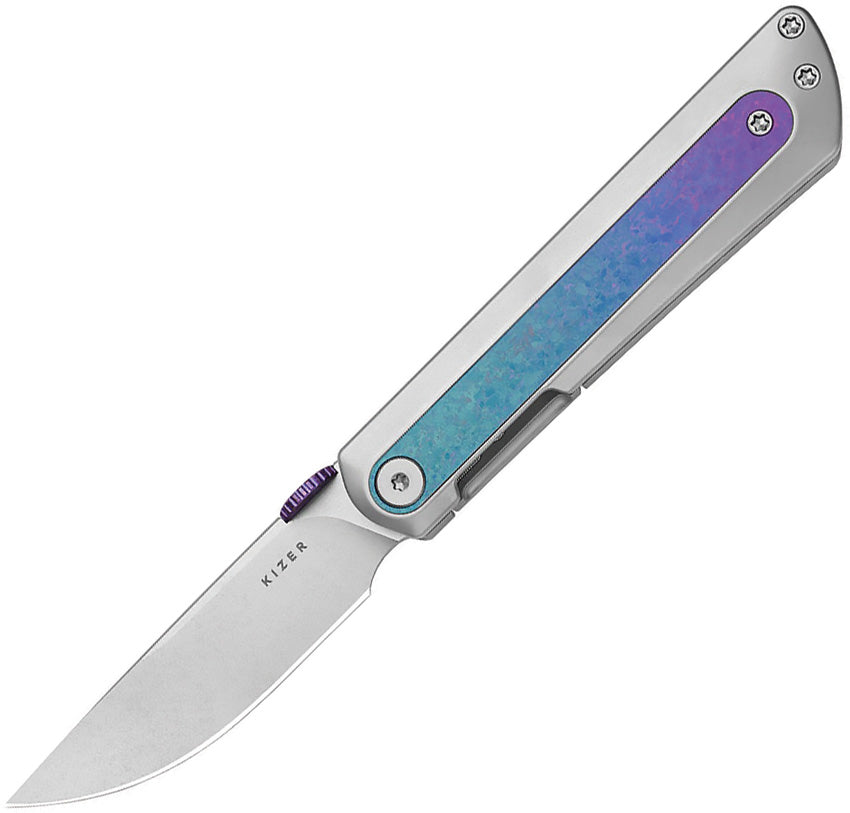 KI3733A2 Quoll Framelock Crystal Ti