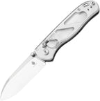 KIV3619A1: Kizer Drop Bear clutch lock, clear acrylic handle, 3" satin Nitro V blade