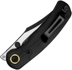KIZXFK03M1 Kizer Cutlery Pioneer Linerlock Black G10