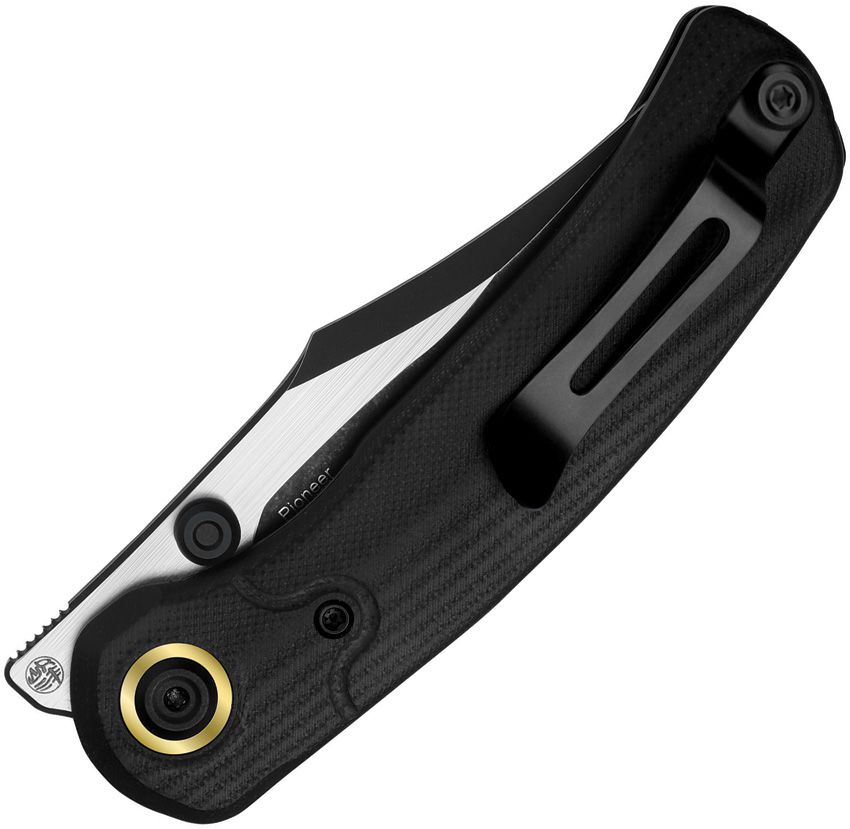 KIZXFK03M1 Kizer Cutlery Pioneer Linerlock Black G10