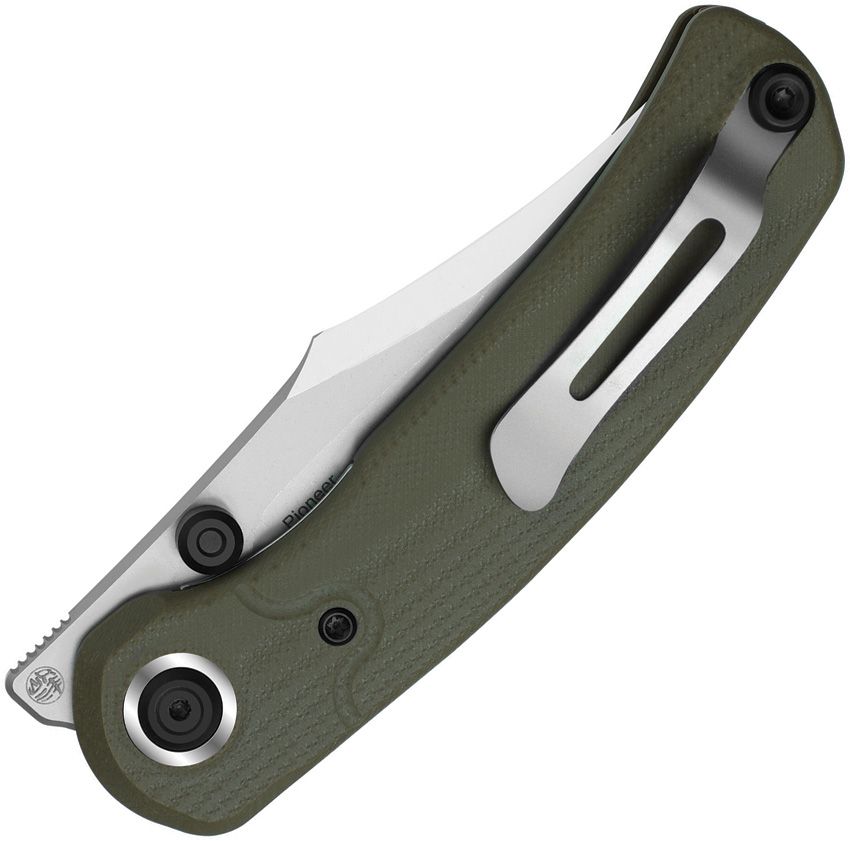 KIZXFK03M2 Kizer Cutlery Pioneer Linerlock grn G10