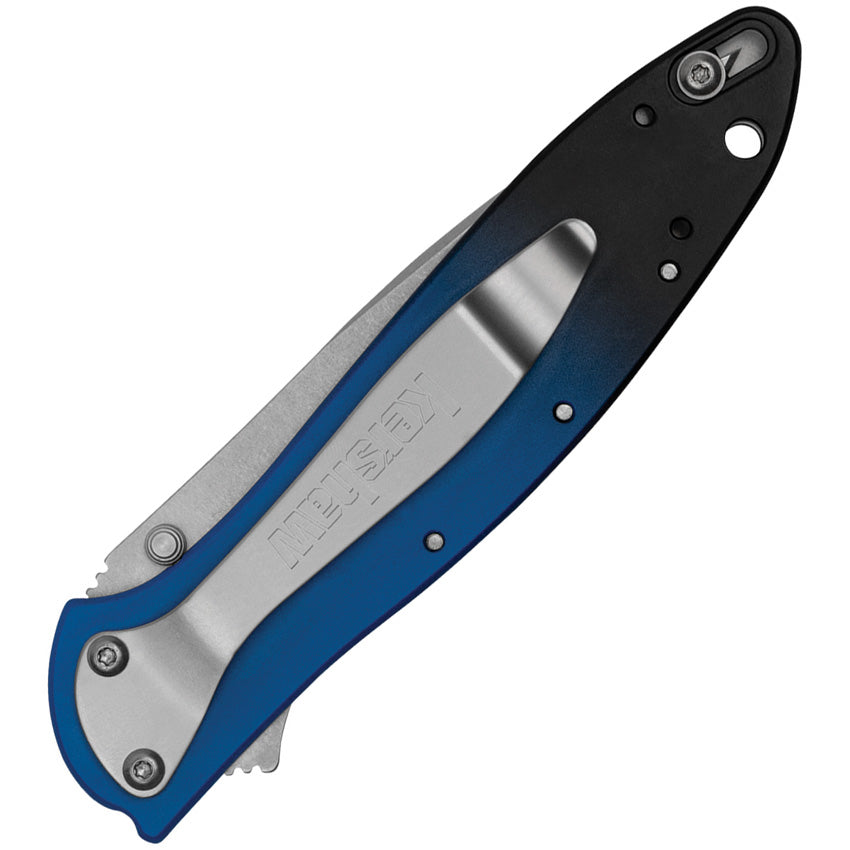 KS1660GBLU Leek Linerlock Blue Magna Cut