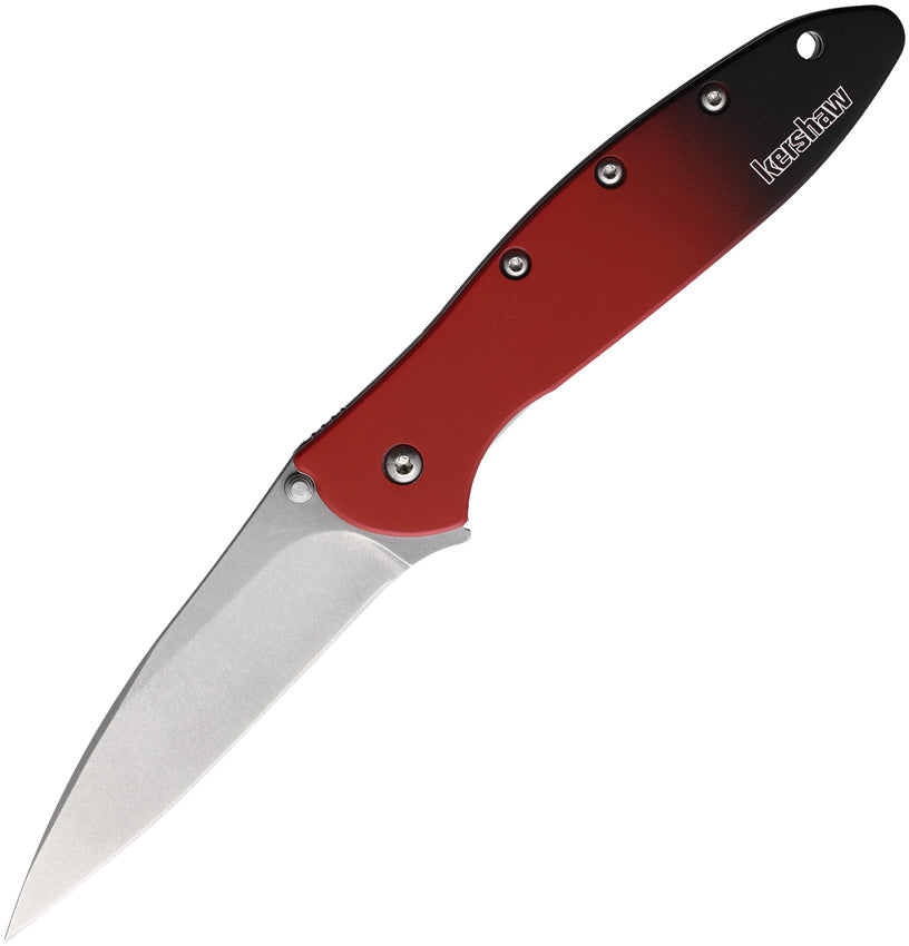 KS1660GRD Leek Linerlock Red Magna Cut