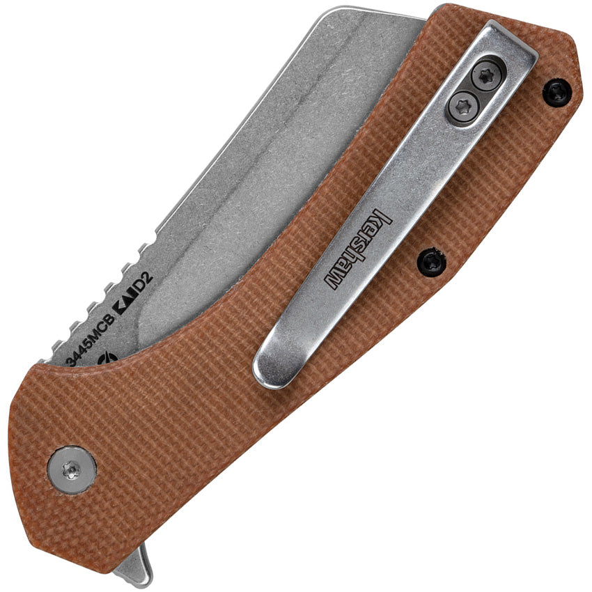 KS3445MCB Statisches Linerlock-Micarta