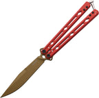 KS5150REDBRZ Lucha Butterflymesser Rot