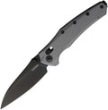 KS6777GRYBLK: Kershaw Bareknuckle DuraLock, gray aluminum handle, 3.5" black PVD MagnaCut sheepsfoot blade