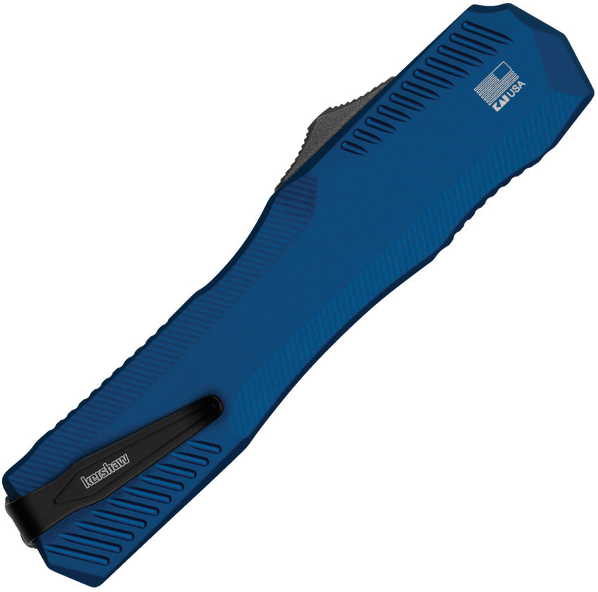 KS9000TBLUBW Auto Livewire OTF Tanto Blue