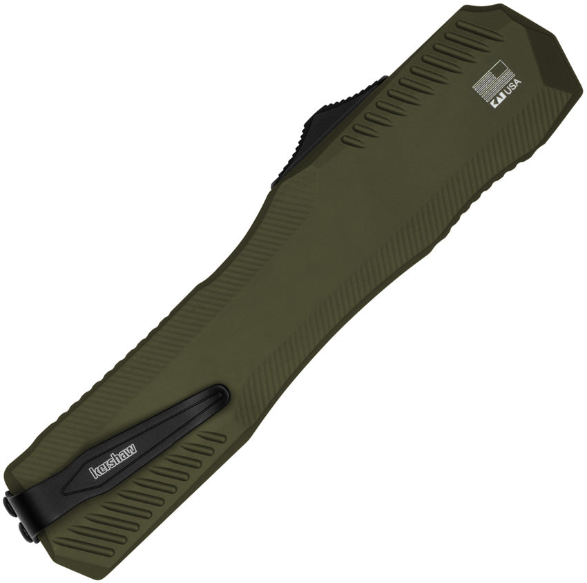 KS9000TOLBLK Auto Livewire OTF Tanto Grn