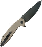 KUB117P Kubey Nova Linerlock Black Beige