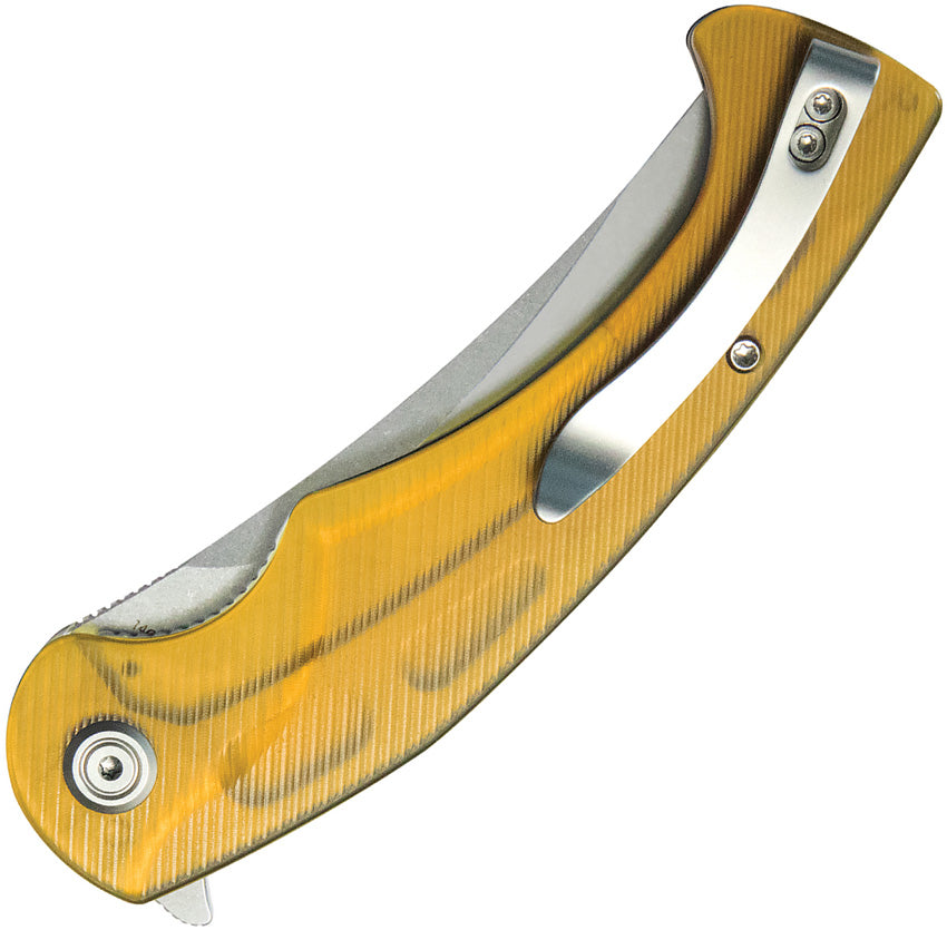 KUB173G Kubey Scimitar Linerlock Ultem