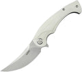 KUB173I Kubey Scimitar Linerlock White