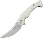 KUB173I Kubey Scimitar Linerlock White