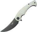 KUB173J Kubey Scimitar Linerlock White